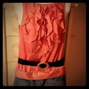 Xxs loft top blouse shirt.  Tank . New. Orange.